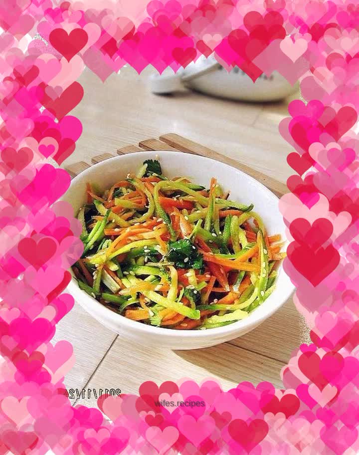 Double mixed shredded radish