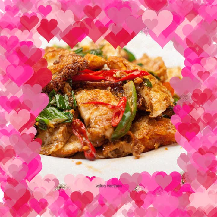 Fried Omelette with Spicy Pepper