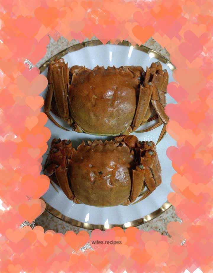 Steamed hairy crab