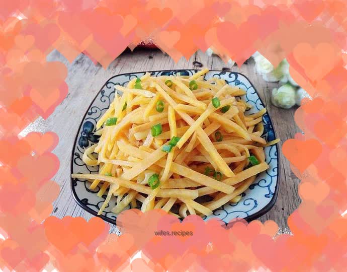 Vinegar-fried sweet potato shreds