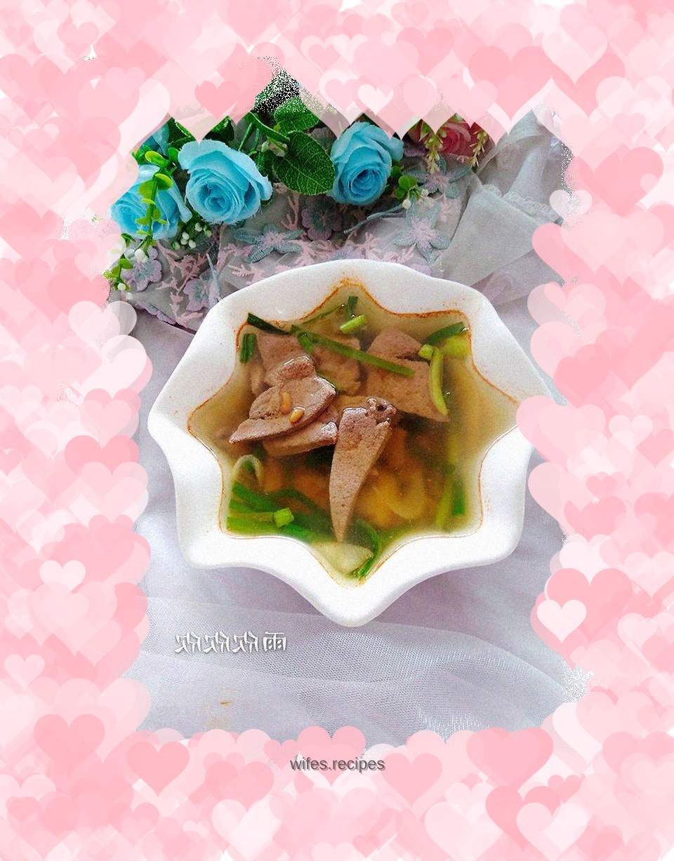 Kimchi Pork Liver Soup