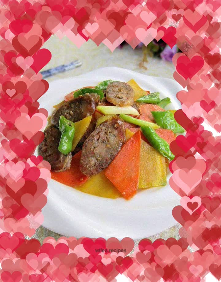 Fried carrot sausage