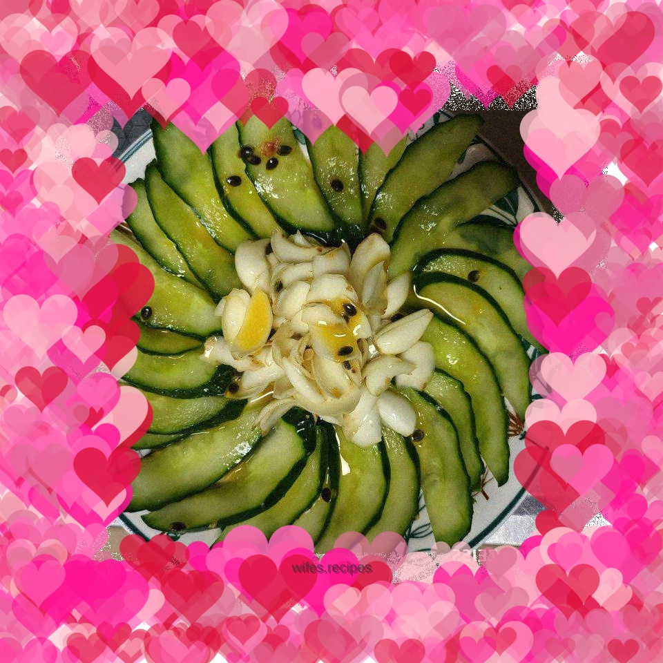 Cucumber mixed with lily