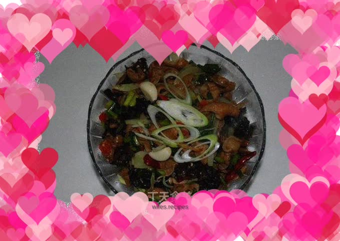 Hunan style stir-fried pork sausage