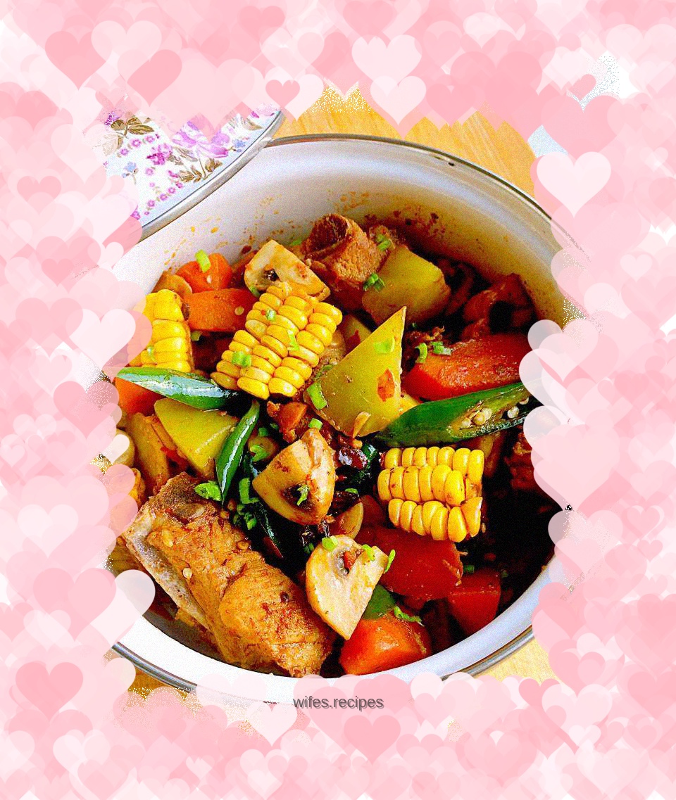 A pot of fresh farm food