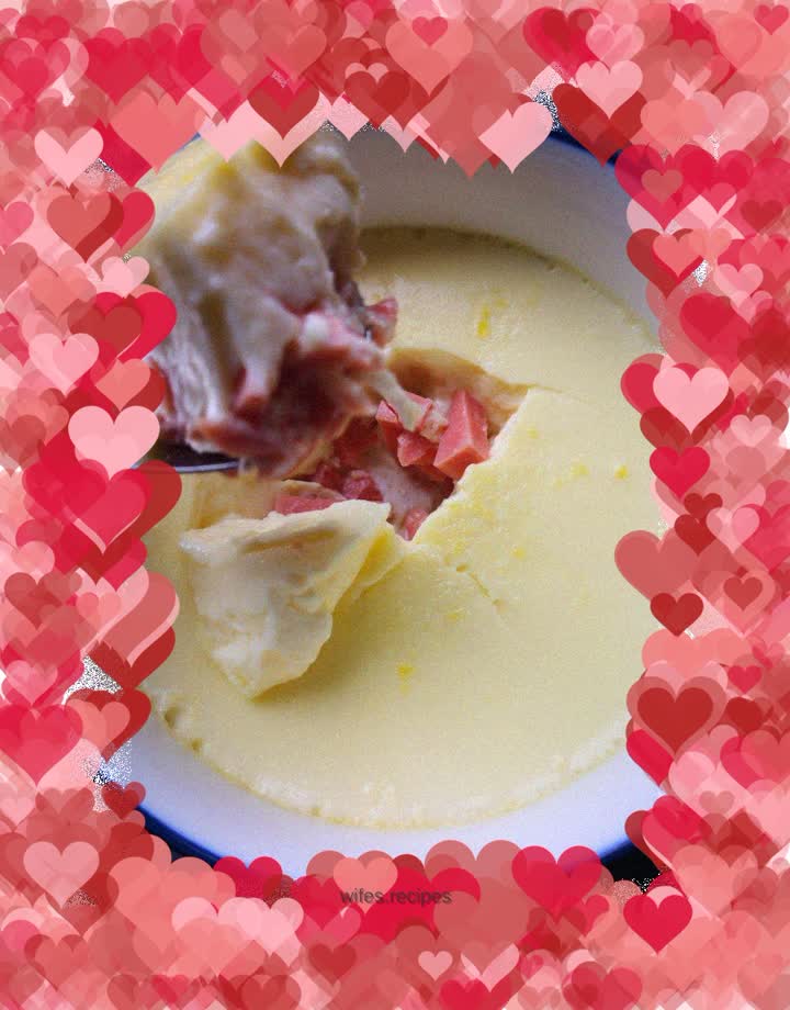#Warm-up food#Ham and egg custard