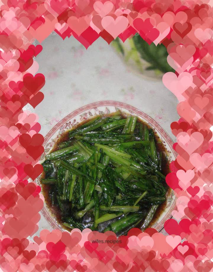 Wheat vegetables with oyster sauce