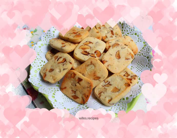 Big red dates and walnut biscuits