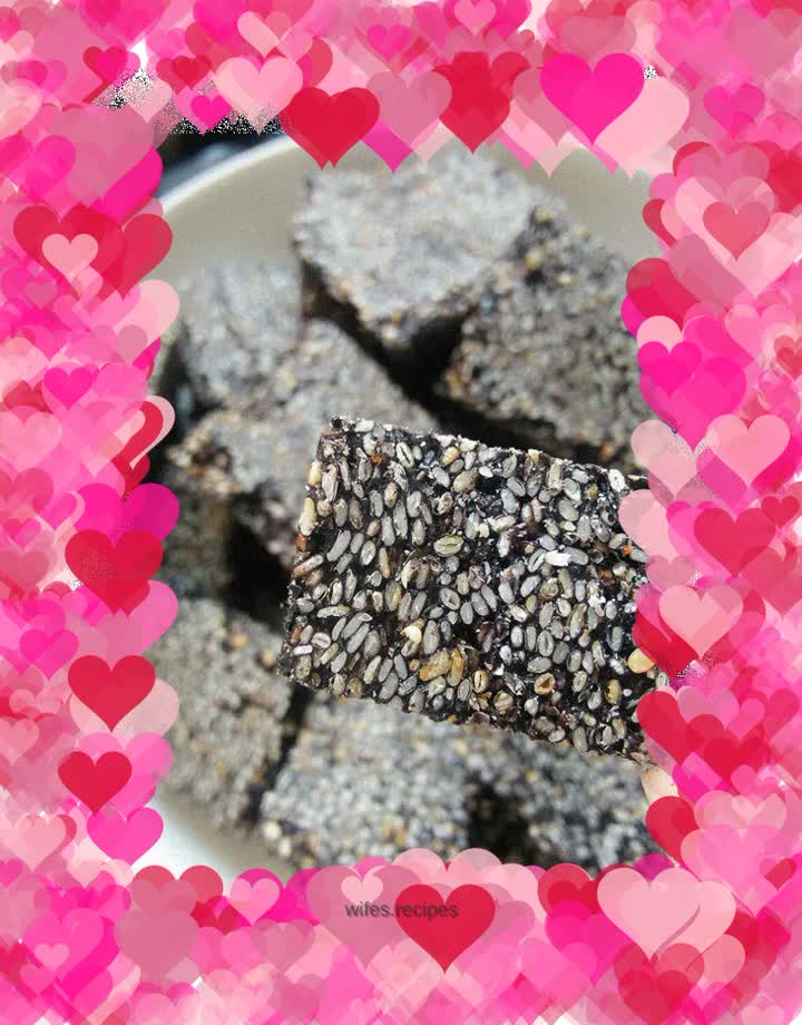 Black sesame candy