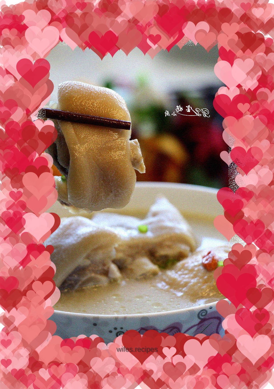 Claypot chicken with soy milk and trotters