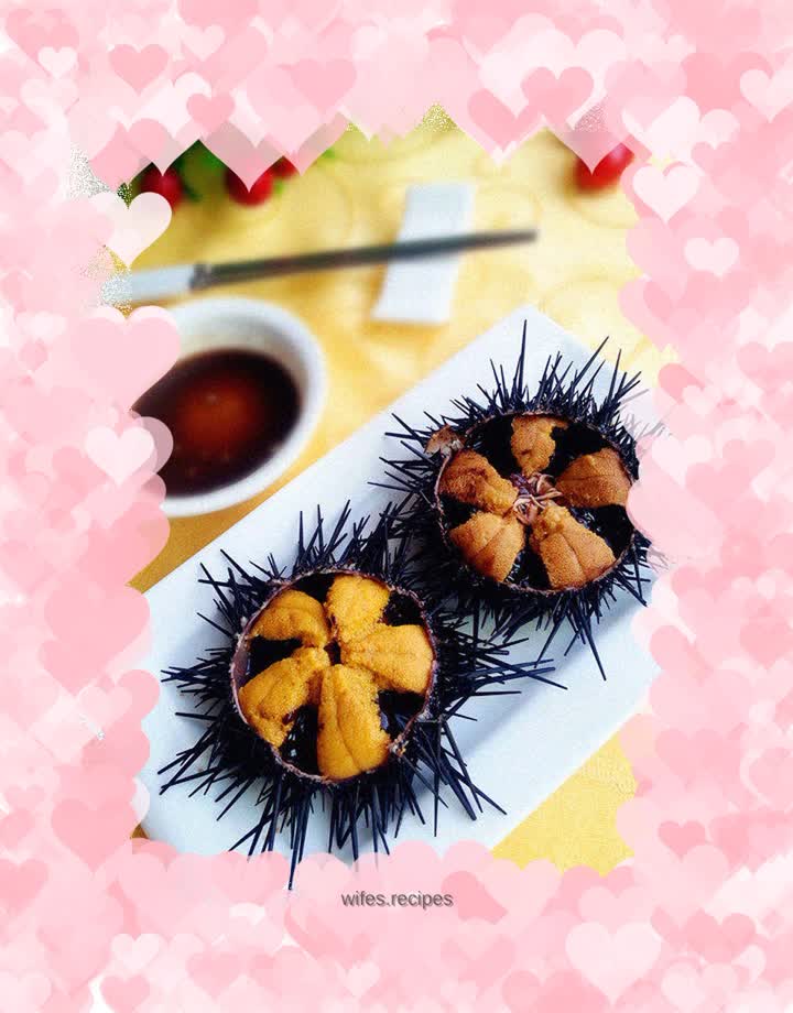 Eat sea urchin raw