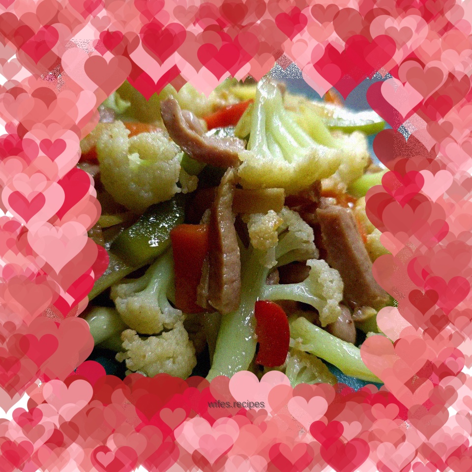 Jinhua ham stir-fried cauliflower