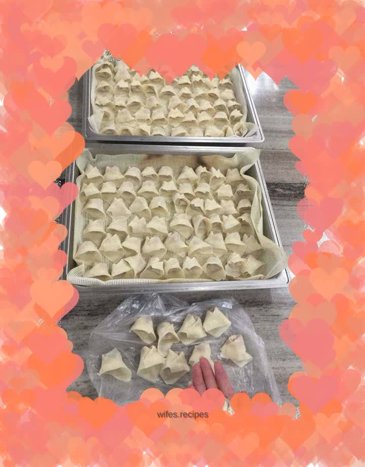 Homemade wontons