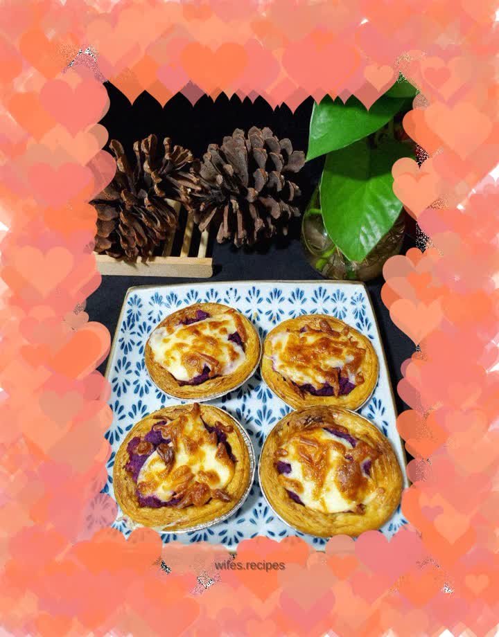 Purple Sweet Potato Cheese Tart