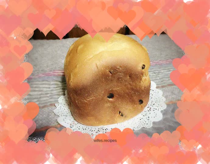 Bread machine version of soft brushed milk bread