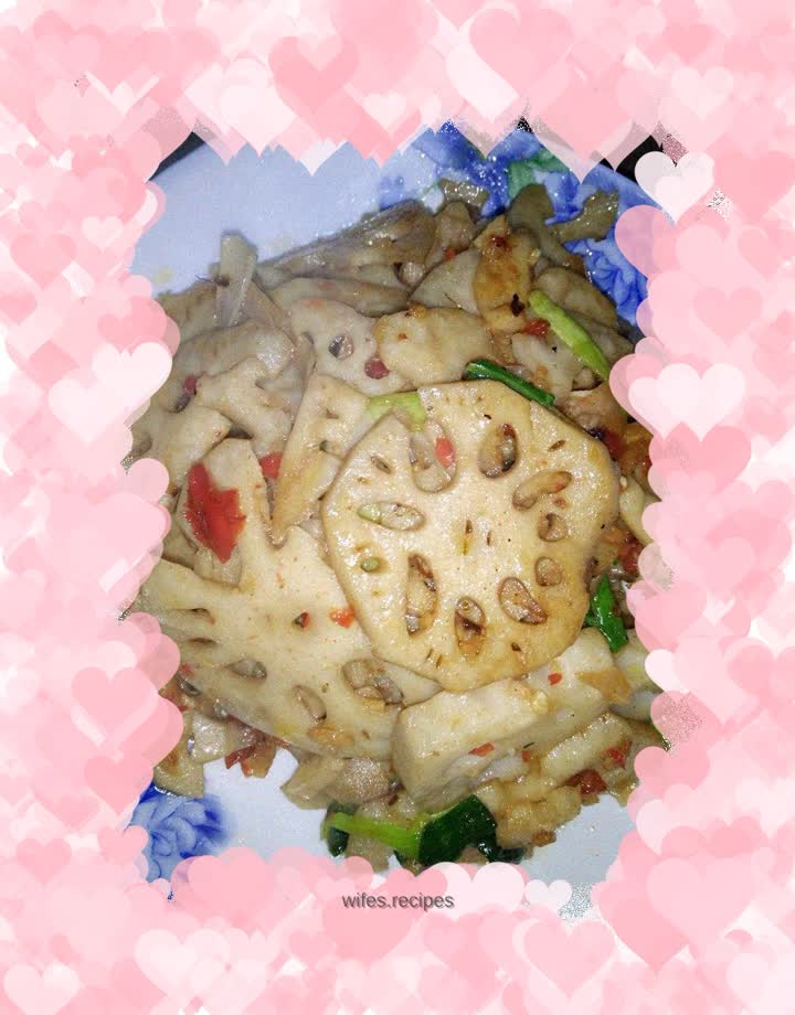 Spicy lotus root slices