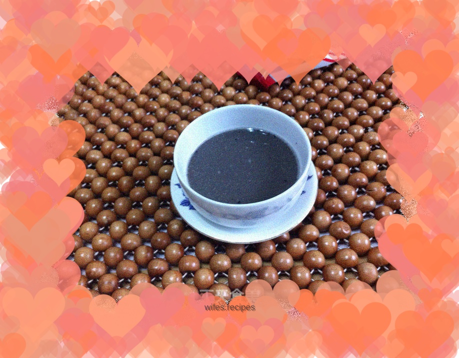 Homemade black sesame paste