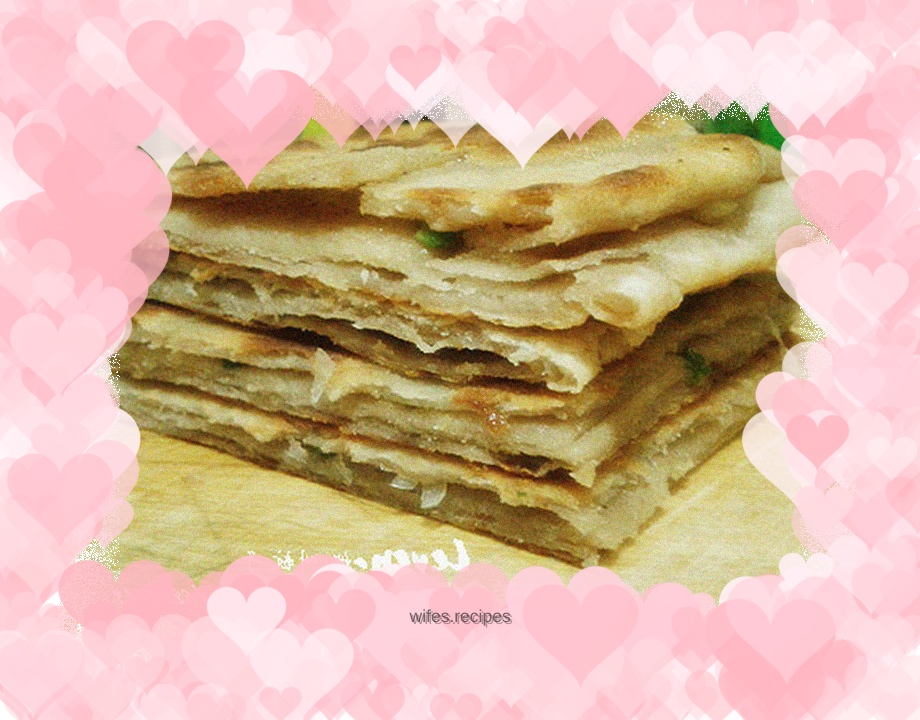 Bean dregs and scallion pancake