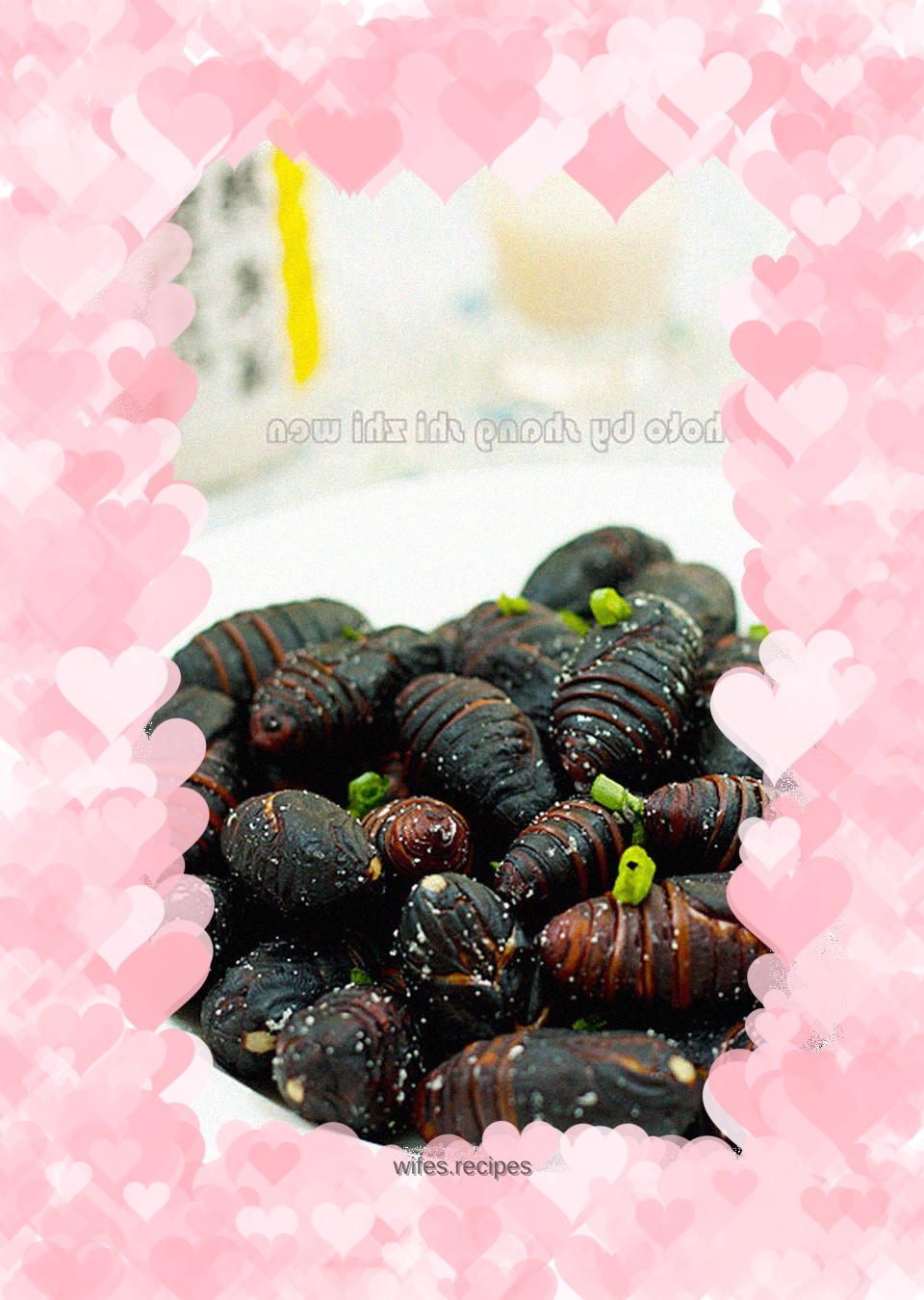 Hanging frost silkworm chrysalis