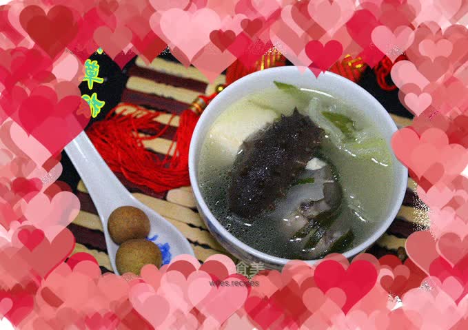 Pork Ribs, Seafood and Tofu Soup