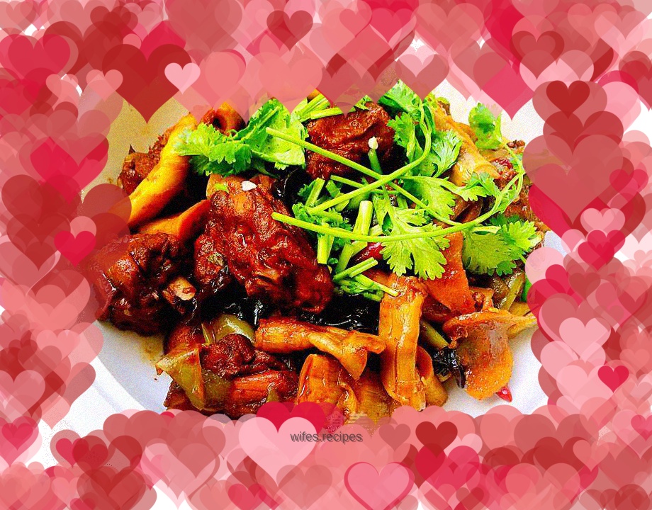 Beer duck with dried bamboo shoots