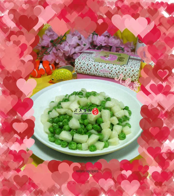 Stir-fried water chestnuts with green beans