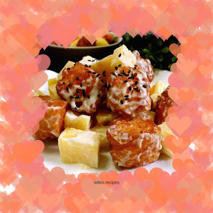 Pineapple Fritters and Shrimp