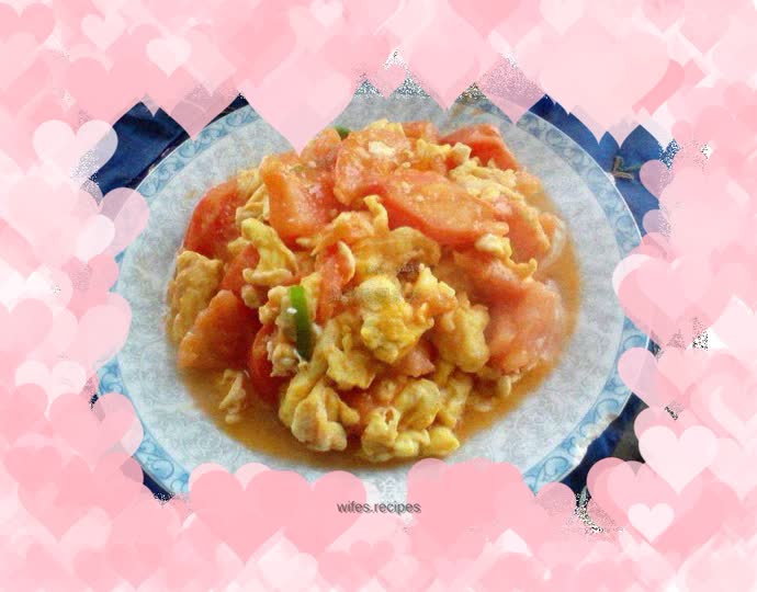 Common dishes on the table---tomato eggs