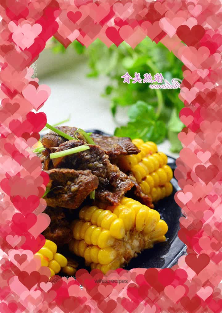 Restaurant delicacies made at home - Beef with garlic and corn