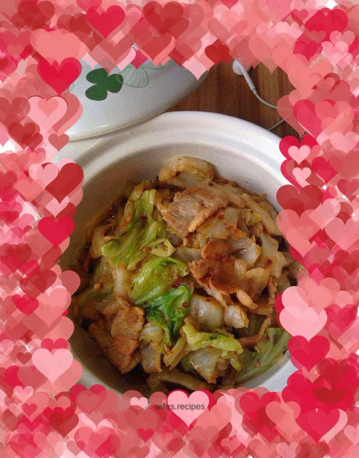 Hand-shredded cabbage