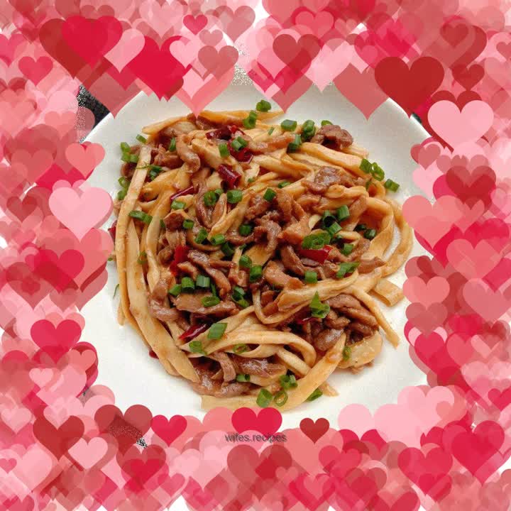 Stir-fried Shredded Pork with King Oyster Mushroom