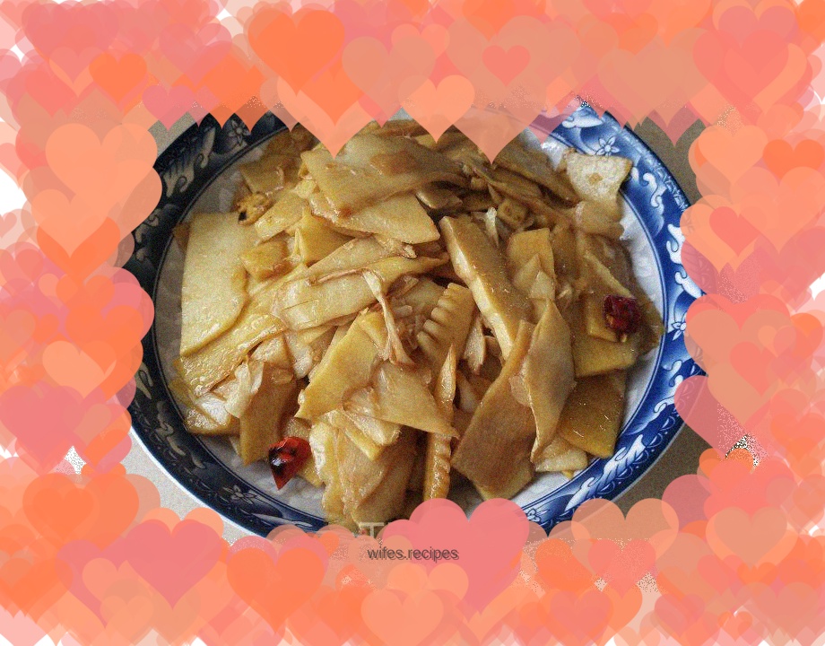 Spicy stir-fried bamboo shoots