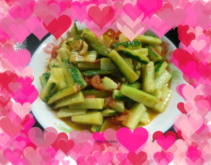 Chili Tomato Boiled Cucumber