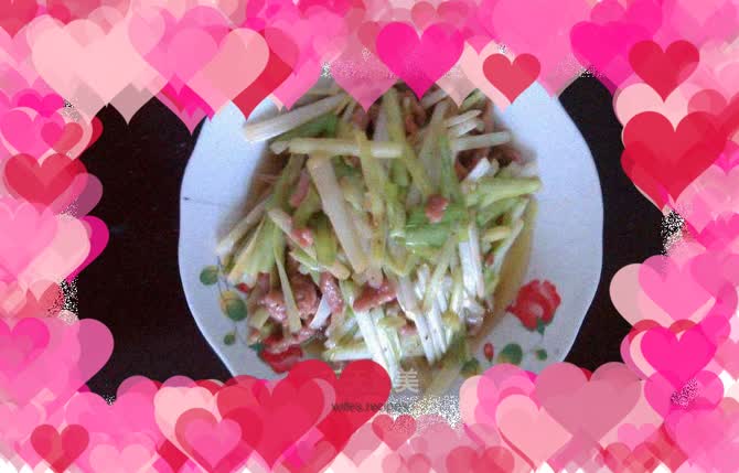 Shredded pork with chives