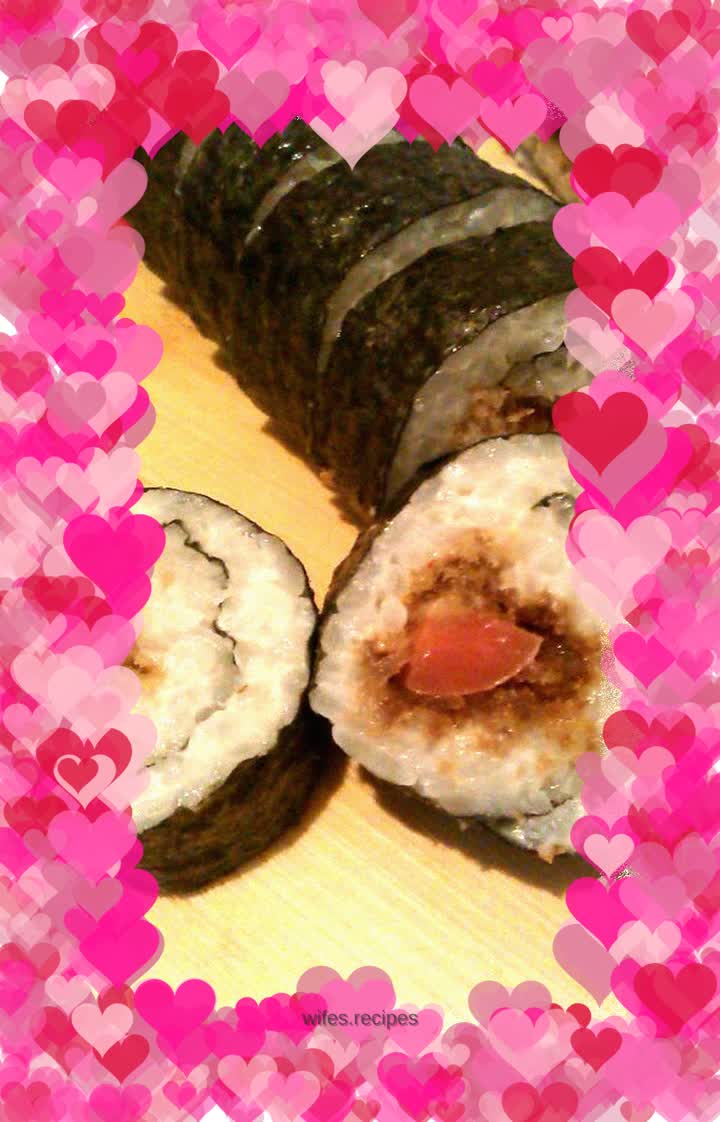 Kimchi Pork Floss Sushi