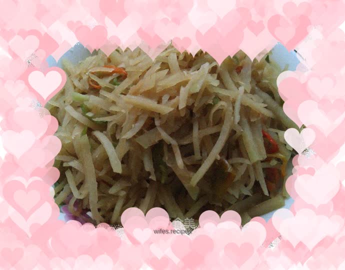 Hot and sour kohlrabi silk