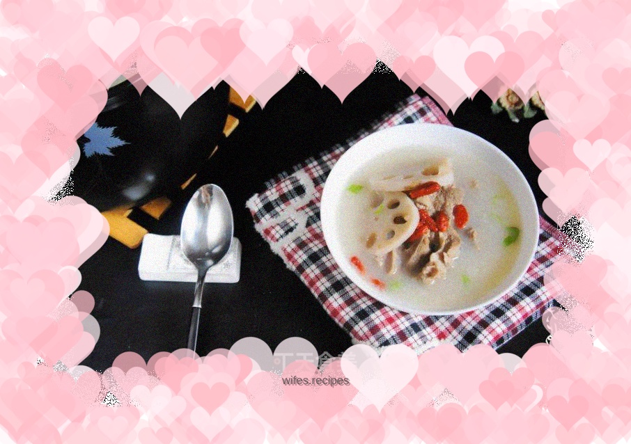 Lotus root, taro and pork ribs soup