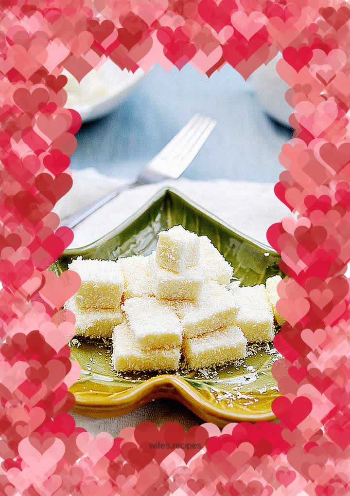A popular dessert that’s full of Q-ness—coconut milk cubes