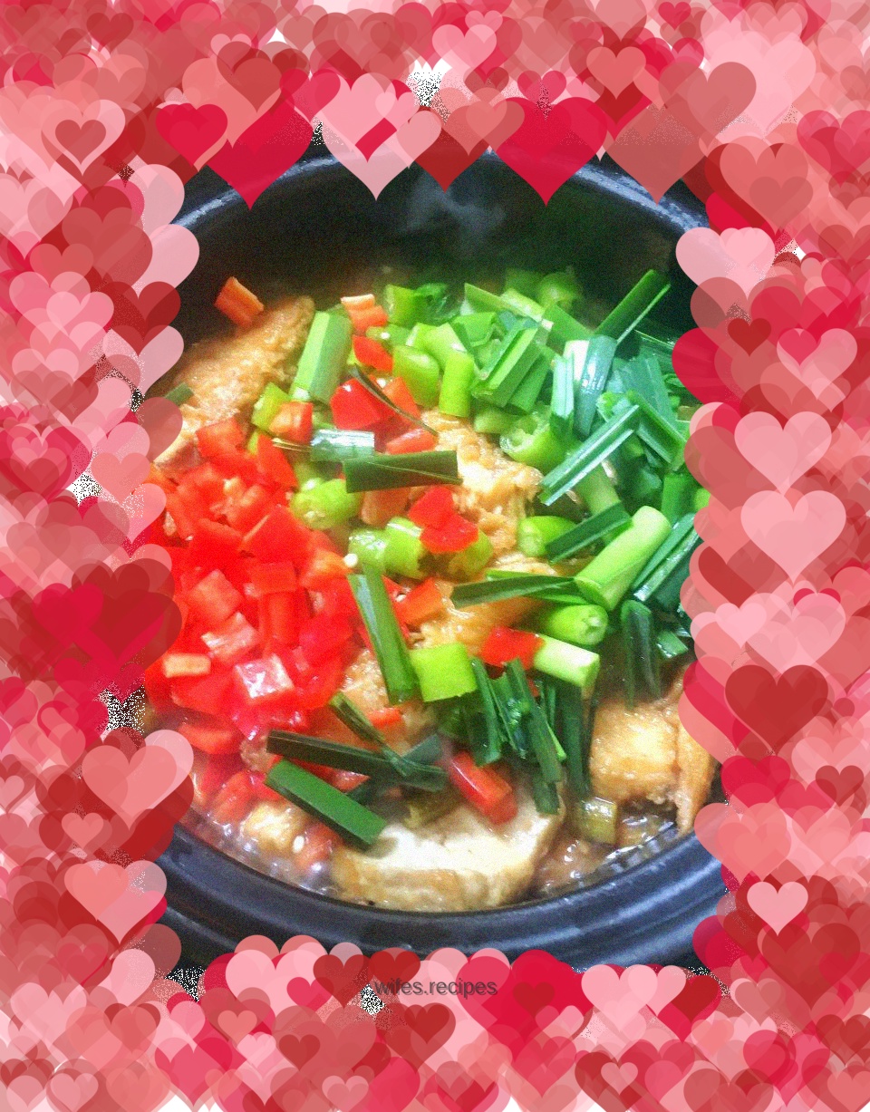 Beer braised tofu fish