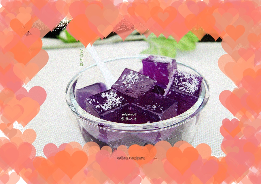 Purple sweet potato jelly