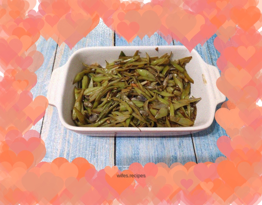 Fried shredded kidney beans