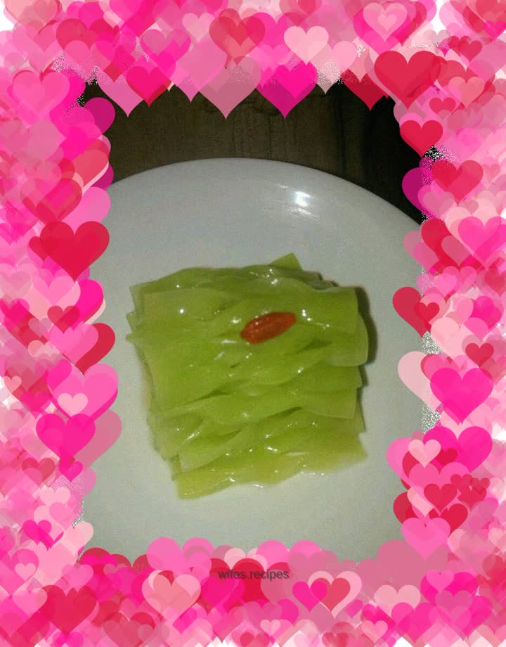 Lettuce with scallion oil