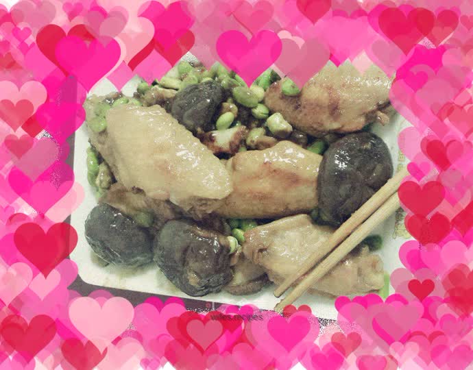 Braised Chicken Wings with Mushrooms