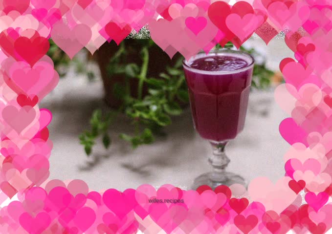 Purple Cabbage Honey Lemon Drink