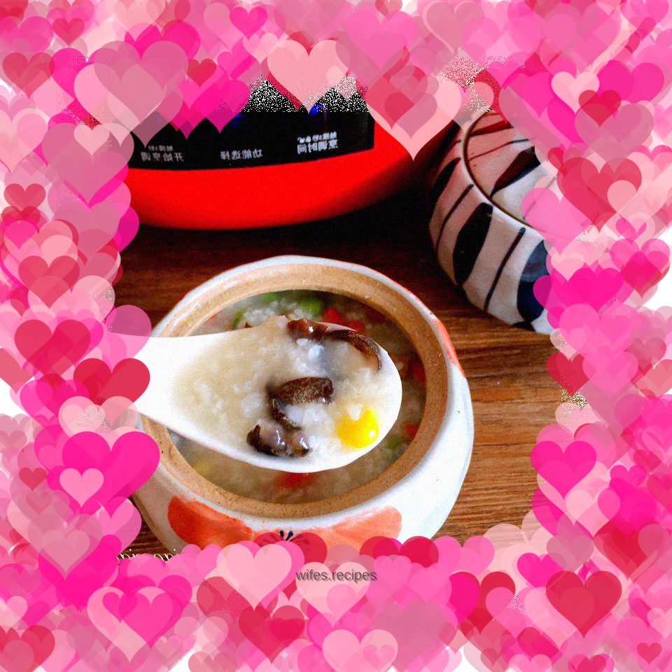 Healthy seafood porridge