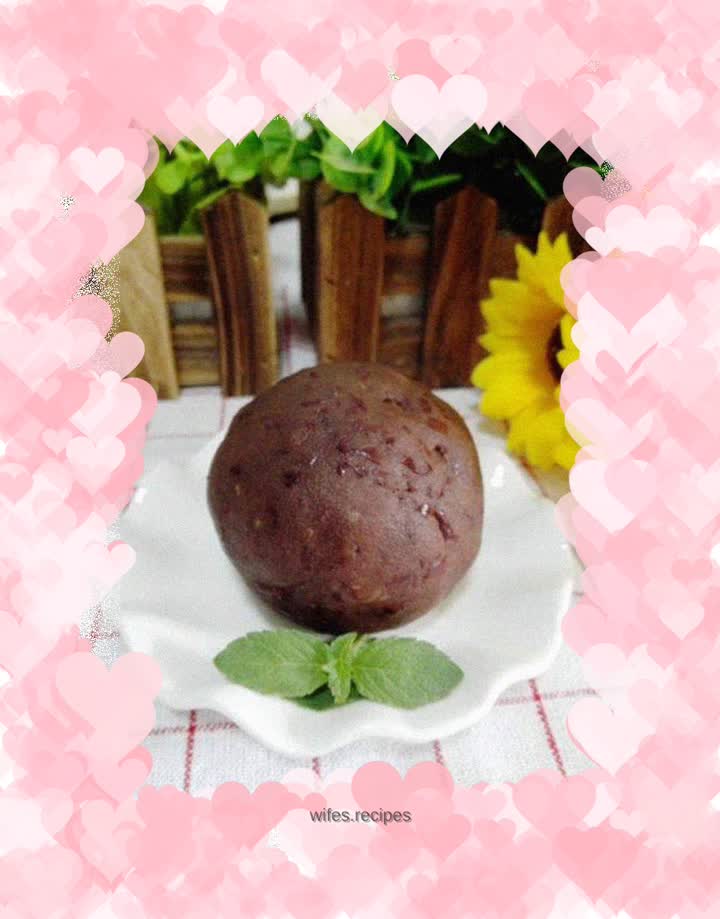 Homemade red bean paste