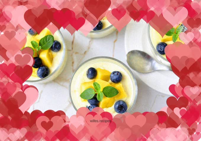 Mango Oatmeal Pudding