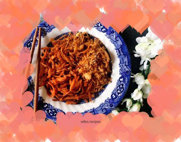 Spicy chicken jerky (shredded)