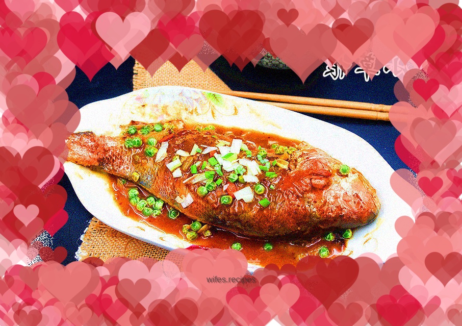 Home stewed large yellow croaker