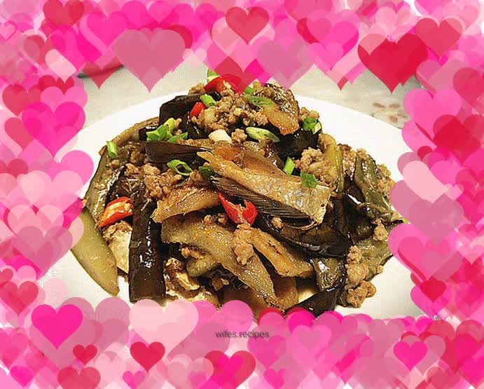 Grilled Eggplant with Salted Fish